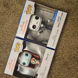 NIB JACK SALLY FUNKO POP THE NIGHTMARE BEFORE CHRISTMAS ORNAMENTS